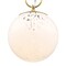 Designers Fountain Wine Flower 7in. 1-Light Brushed Gold Glam Semi Flush Mount with White Art Glass Shade for Bedrooms D329M-SF-BG - alternate 6